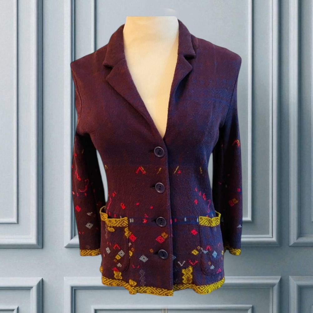 CATHERINE ANDRE BUTTON FRONT JACKET SIZE MEDIUM FRANCE